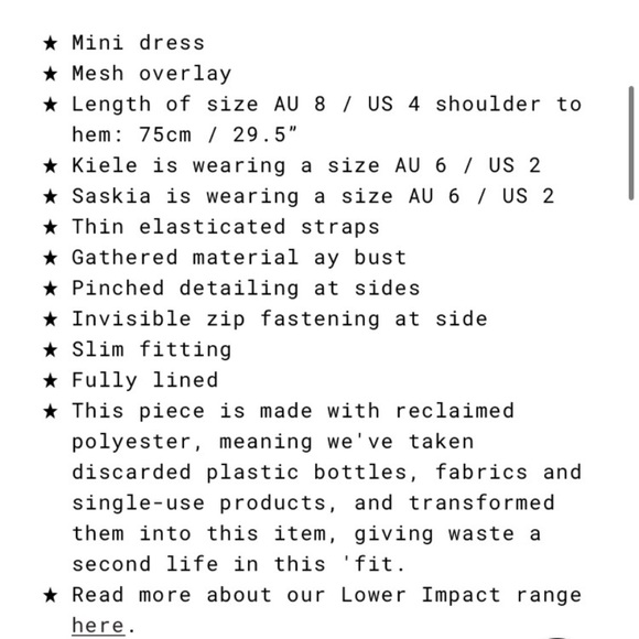 Princess Polly Penney Mesh Overlay Mini Dress In Black Size 4 - Picture 5 of 11